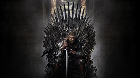 Sean Bean as Ned Stark on Game of Thrones poster.